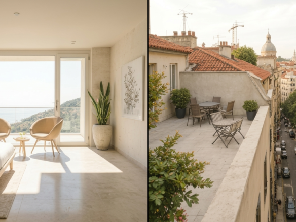 Dom przy plaży vs penthouse w centrum